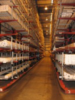 Stakapal Cantilever Racking offers the flexibility for storage of varying lengths of PVCu Extrusions
