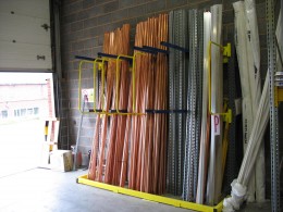 When storing Copper Pipe Vertical Storage Racking reduces stock damage whilst improving product selectivity