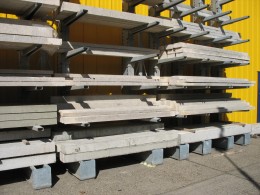 Lintels stored correctly on Stakapal Cantilever Racking systems means that a wider range can be accommodated