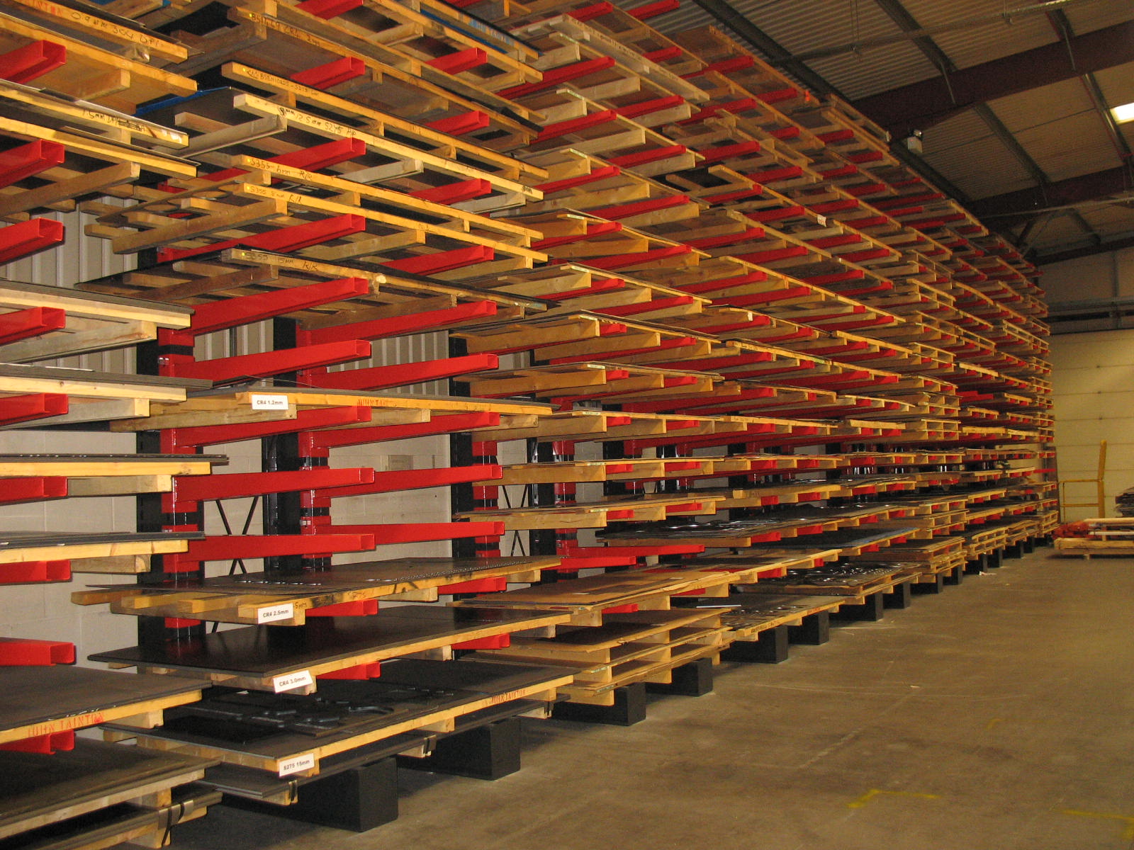 Stakapal Cantilever Racking for Storage of Heavy Duty Metal Sheet Materials