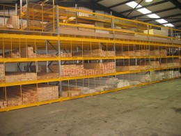 Long lengths of Timber commonly used by the Furniture and Joinery Industry stored in Pigeon Hole Racking
